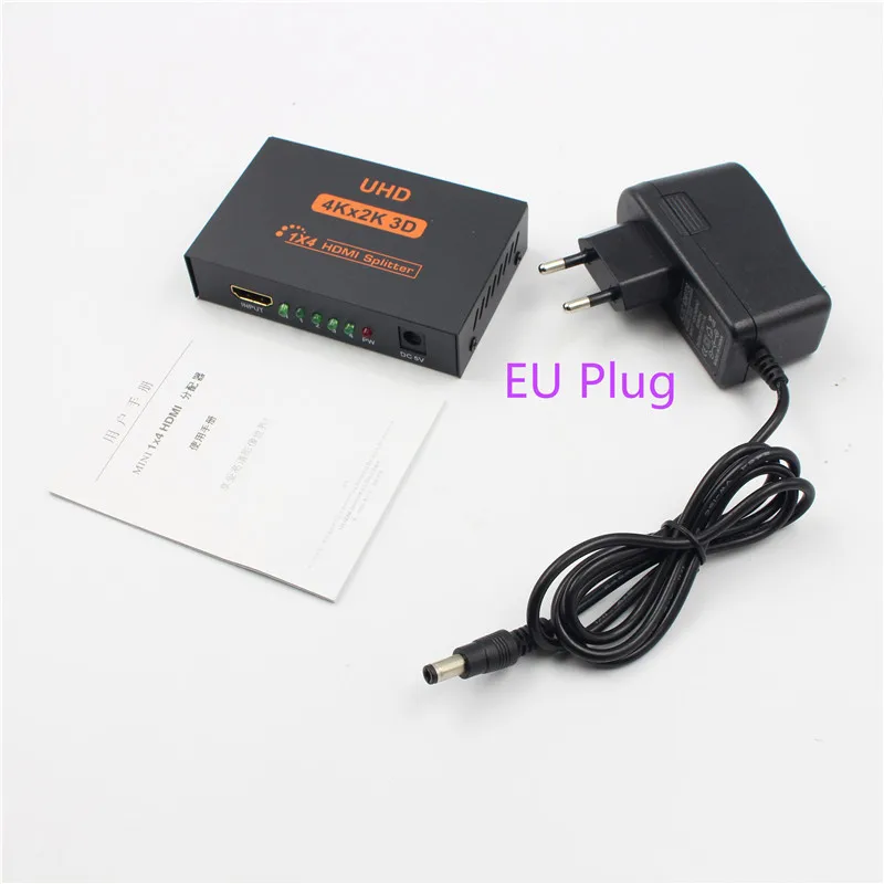 4K x 2K 3D 1X4 HDMI Сплиттер 4 порта ретранслятор усилитель концентратор 1080p 1 в Выход 5 В/2A