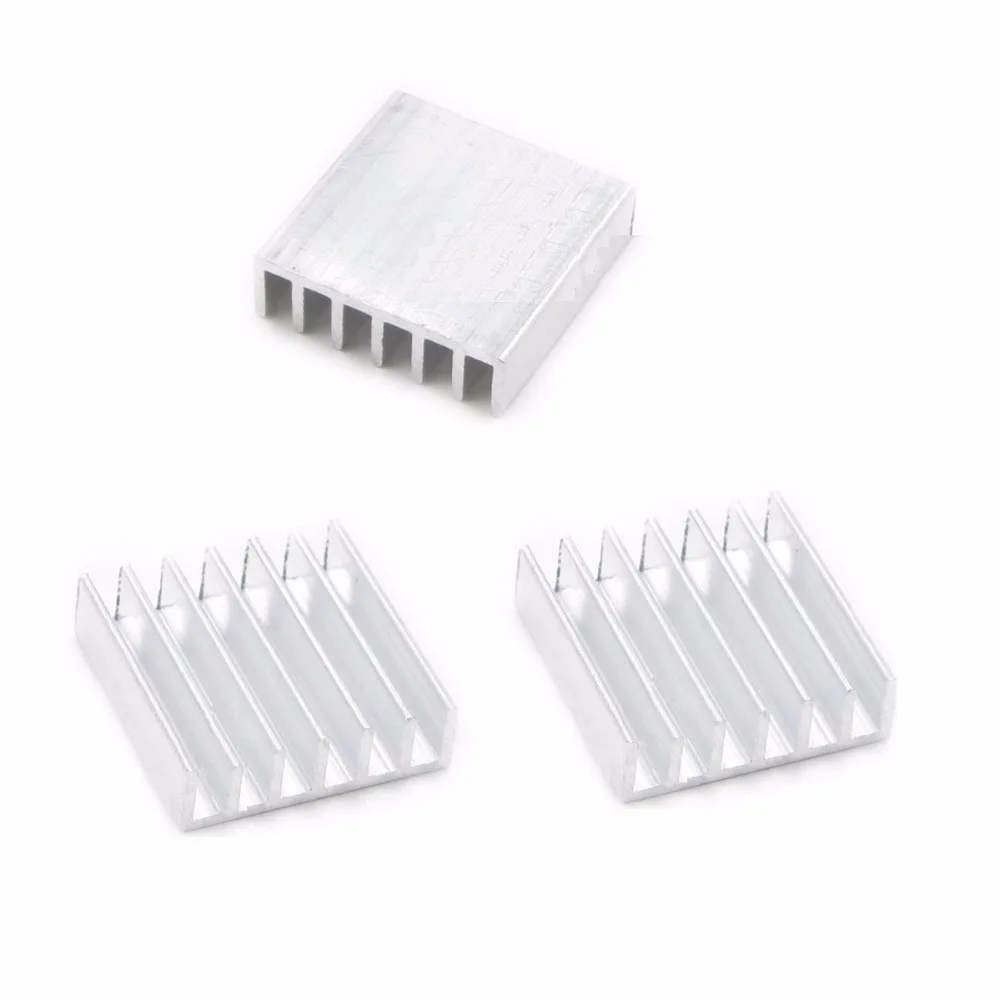 

10 pcs DIY High Quality Aluminum Heat Sink 14x14x6mm For LED Power Memory Chip IC