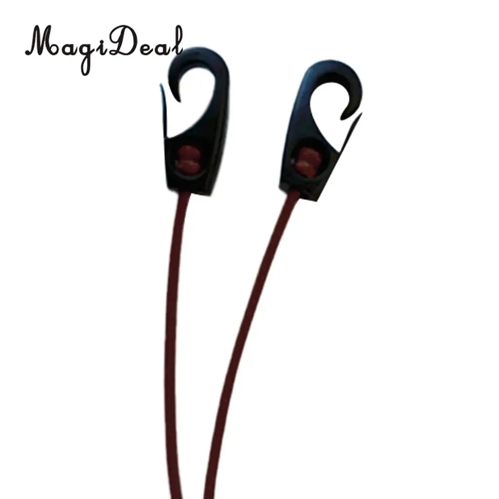 MagiDeal 185mm 5mm Elastic Bungee Cord Shock Rope Lanyard & Hook Snaps Tie Down Fishing Dinghy Kayak Boat RV Caravan