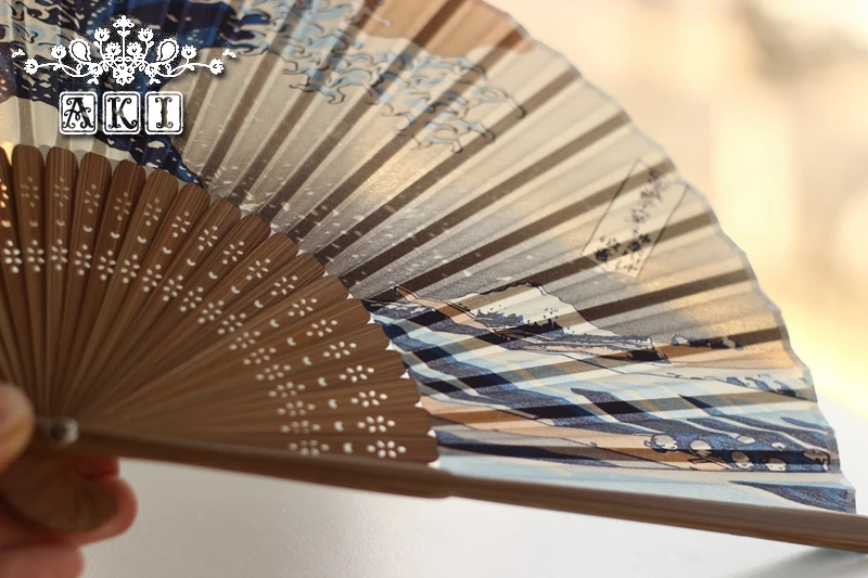 Япония Ukiyoe окрашены шелковый складной Вентилятор DIY вечерние работы сувениры Фэнтези подарки