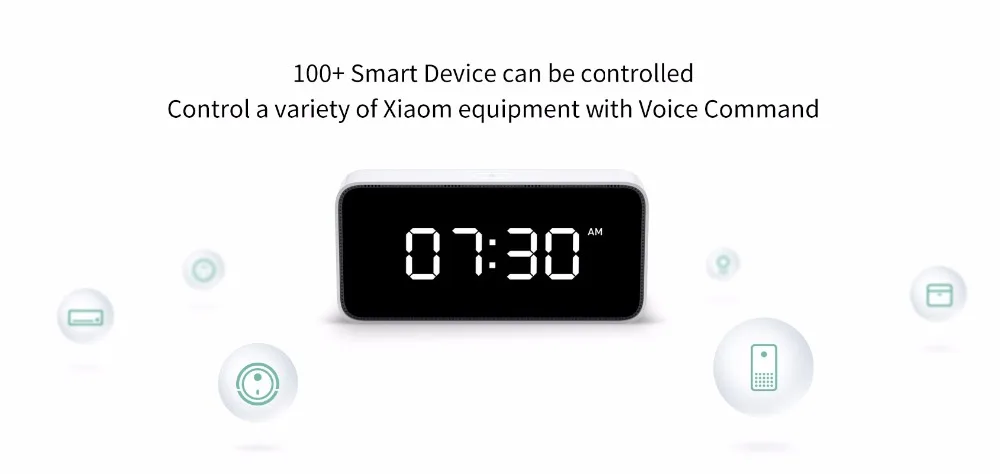 Xiao mi Xiaoai смарт-будильник голосовые вещательные часы ABS настольные часы Автоматическая Калибровка времени с приложением mi Home