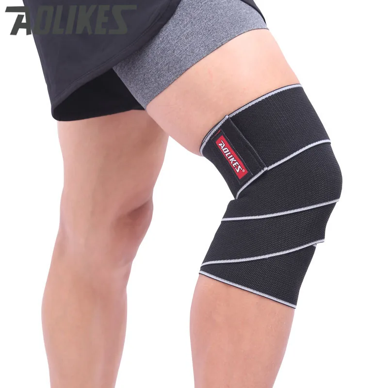 AOLIKES официальный 150*8 см спортивный коленный компрессионный защитный бандаж