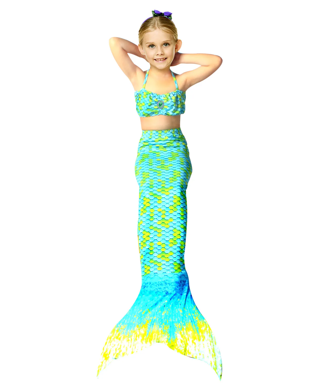 

summer girls dress the little mermaid tail princess ariel dress cosplay beach swimsuit costume for girl fancy halloween dress