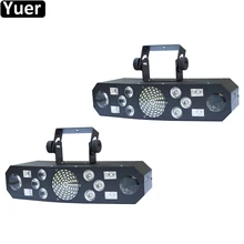 2Pcs/Lot Multifunctions 5IN1 DJ Stage Effect Light DMX512 Voice Control Music Rhythm Flash Light LED Projector Disco Music Light цена 2Pcs/Lot Multifunctions 5IN1 DJ Stage Effect Light DMX512 Voice Control Music Rhythm Flash Light LED Projector Disco Music Light цены онлайн
