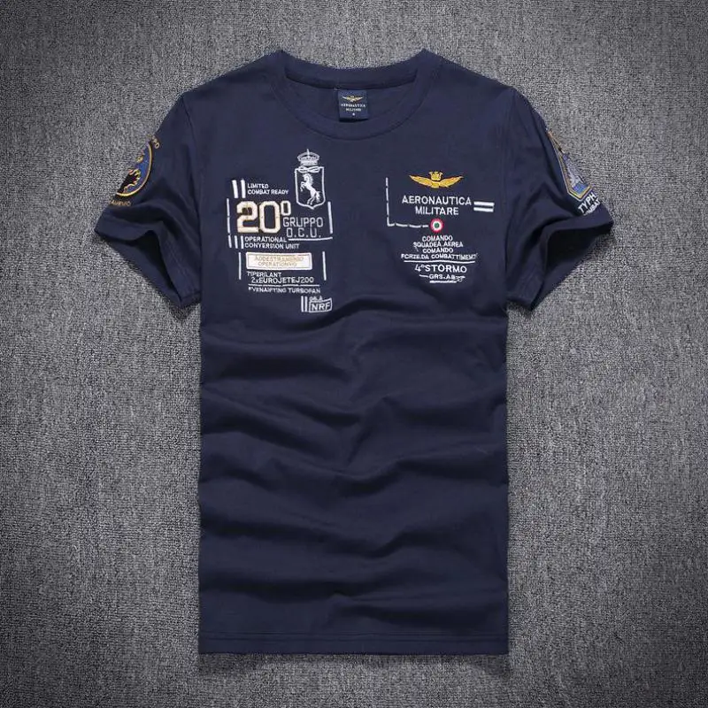 

New Men's Casual Round Neck Short Sleeve Air Force No. 1 Cotton 2019 Vest