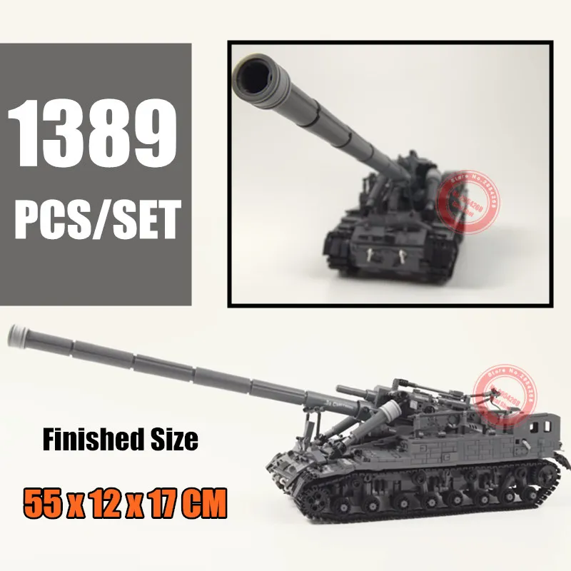 

New 1389Pcs MOC T92 Tank Army fit Military SWAT Technic Figures Education Building Blocks Bricks Toys Model Gifts