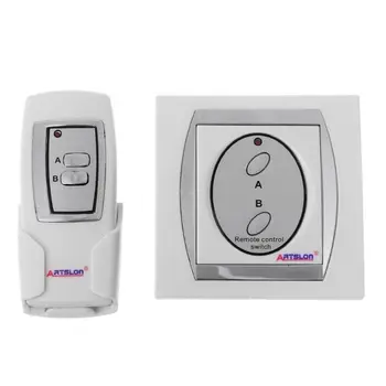

Wireless Digital 2 - channel White Light Lamp Remote Control Switch Power for switch