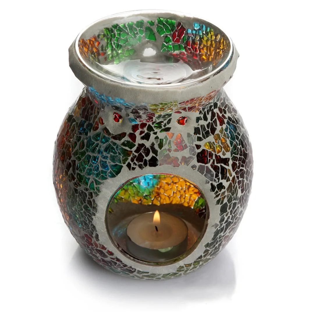 Candle Aromatherapy Furnace Glass Candle Holder Oil Burner Fragrance