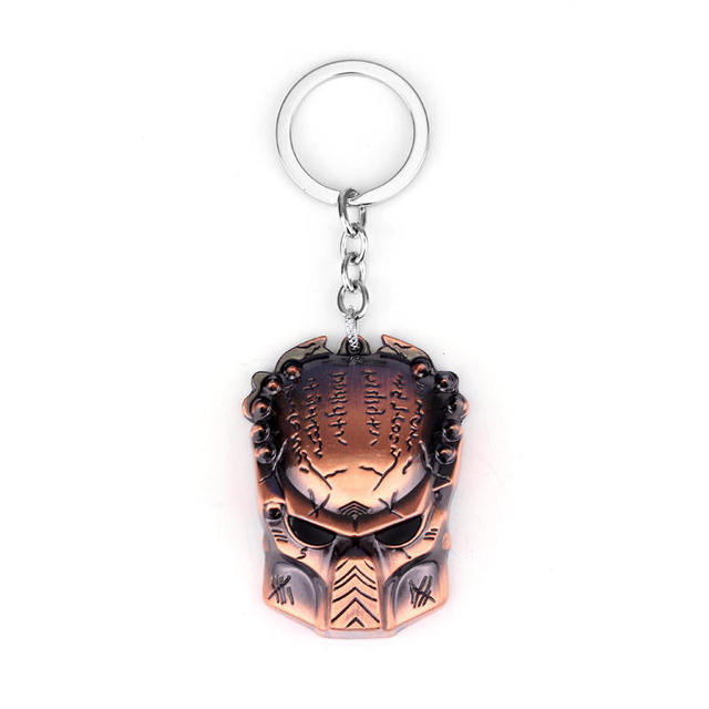 Aliens V Predator Double AVP Keychain 3D Game Alien Queen Pendant Keyring Holder  Lavae Prometheus Men Jewelry Souvenir