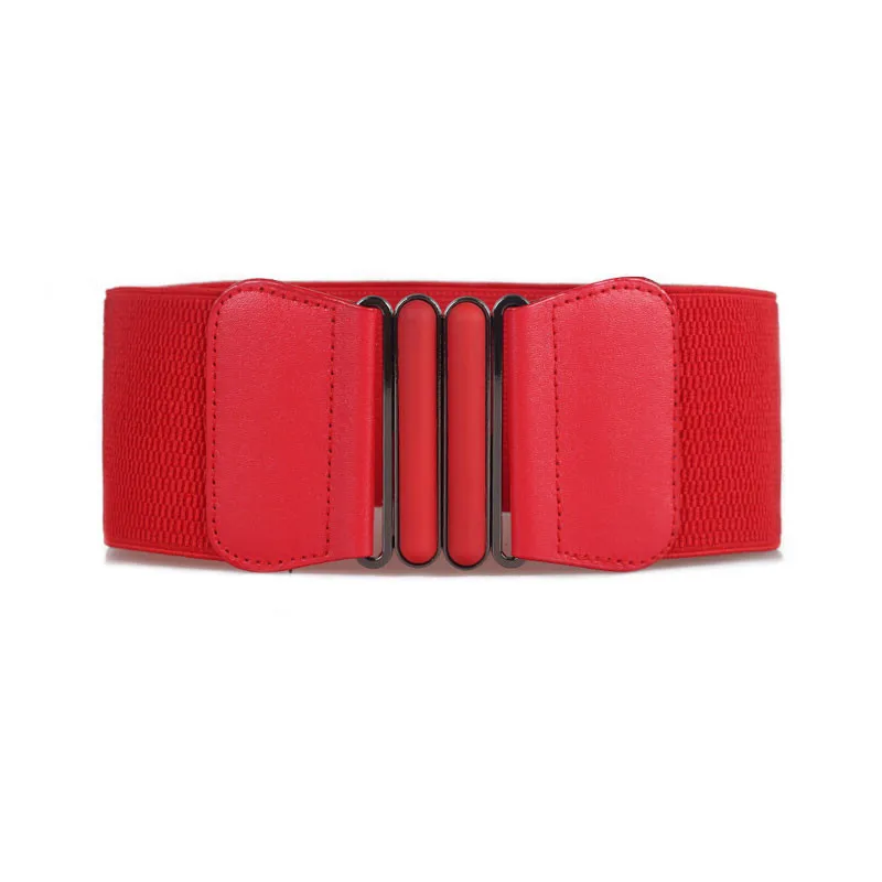 Brand New Waist Belts Women Fashion Lady Solid Stretch Elastic Wide Belt Dress Adornment For Women Waistband leather belts for women