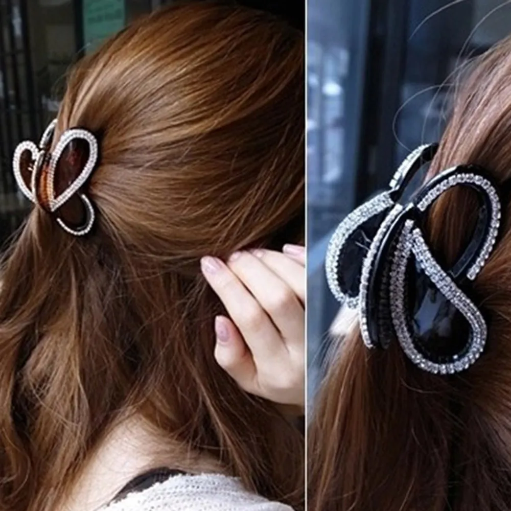 

New Arrival New Women Hair Clamps Vintage Crystal Simple Irregular Non Slip Claw Clips Hair Accessories For Ladies #3.6