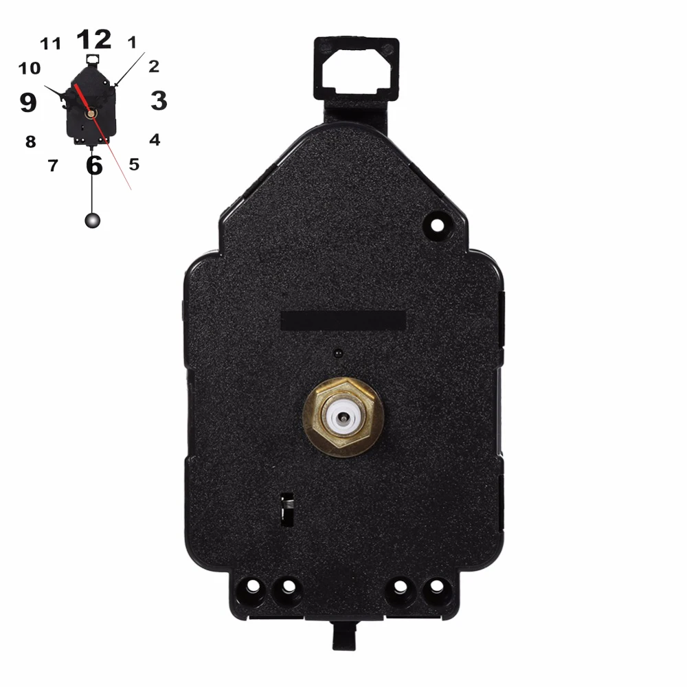 Classic Swing Mute Hanging Black Quartz Watch Wall Clock