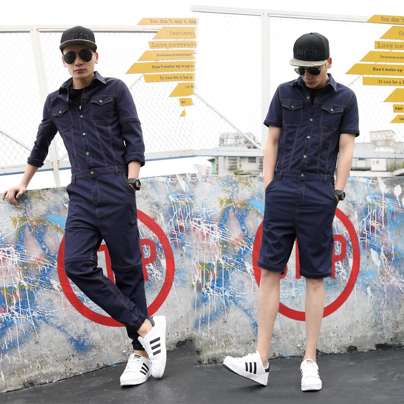 HOT! 2017 new Japanese men's casual linen pants slim detachable leotard