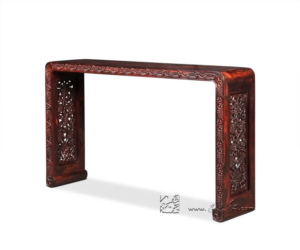 Clássica chinesa Peônia furnation Rolo Livro Caso Rosewood Birmânia Precisa de restauração do Museu do Palácio Coleção Secretária