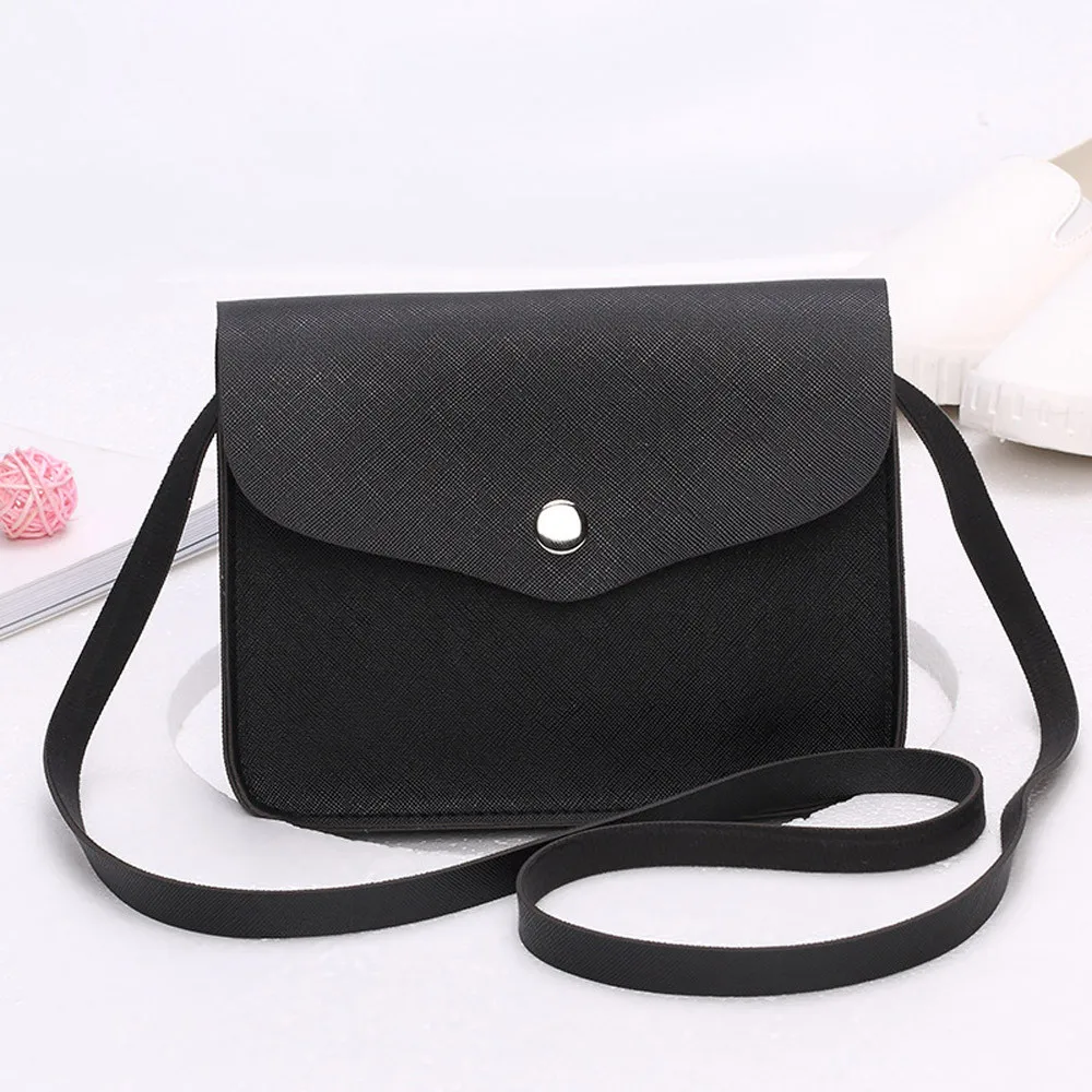 

Fashion bags for women Solid Messenger Bag Female Leather Shoulder Bag Crossbody Bag for Girls Women's Handbag bolsa feminina