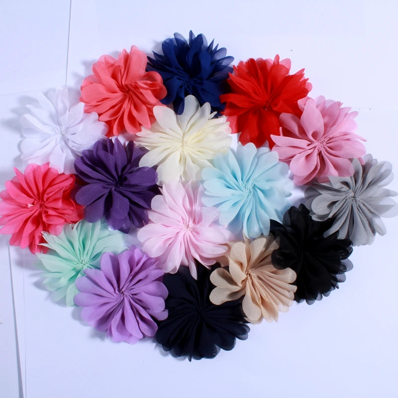 10PCS 6.5CM Hot Sale Fluffy Ballerina Chiffon Fabric Flower For Dress Sunflower Lace Artificial Flowers For Wedding Decoration 10PCS 6.5CM Hot Sale Fluffy Ballerina Chiffon Fabric Flower For Dress Sunflower Lace Artificial Flowers For Wedding Decoration