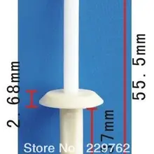 100 шт. заклепки для gm: 14070914 Авто Пластик крепеж автомобильной Зажимы автомобиля Пластик Зажимы кнопки