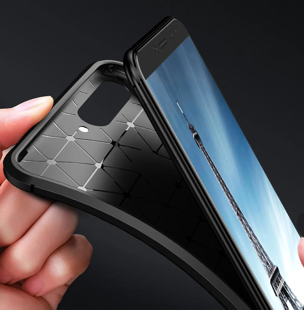 Матовый чехол для Huawei Y6 2018 Мягкая силиконовая Противоударная крышка