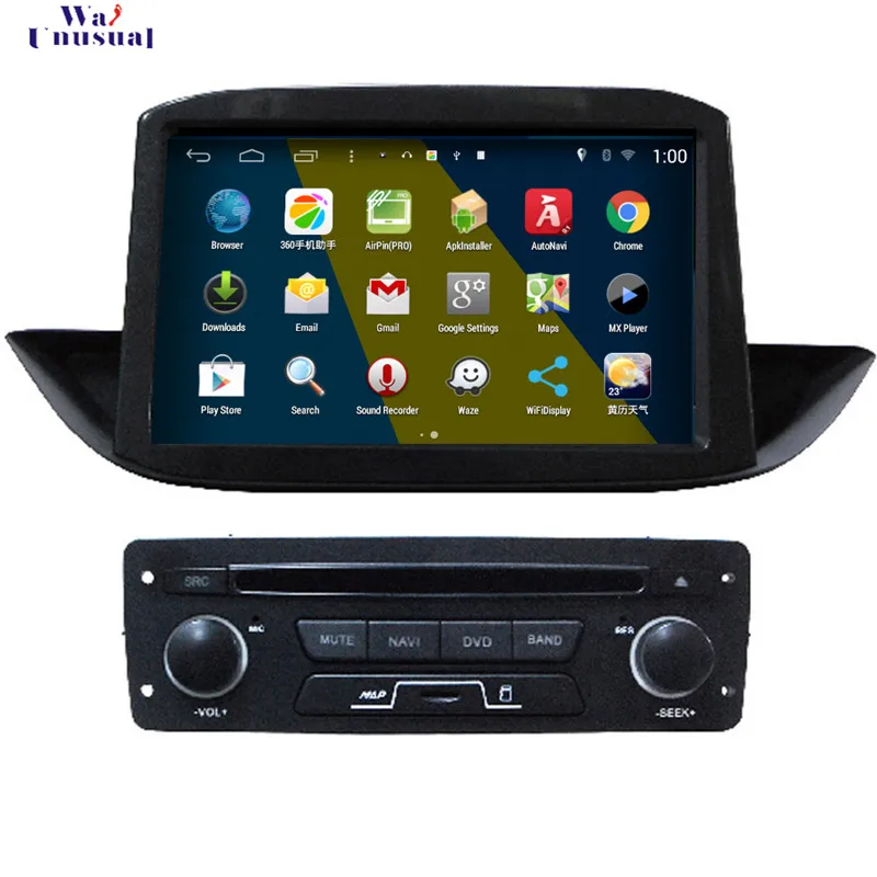 Wanuary 2017 автомобильный Стайлинг 8 дюймов Android 4.4.4 Радио плеер для Peugeot 308 GPS навигация