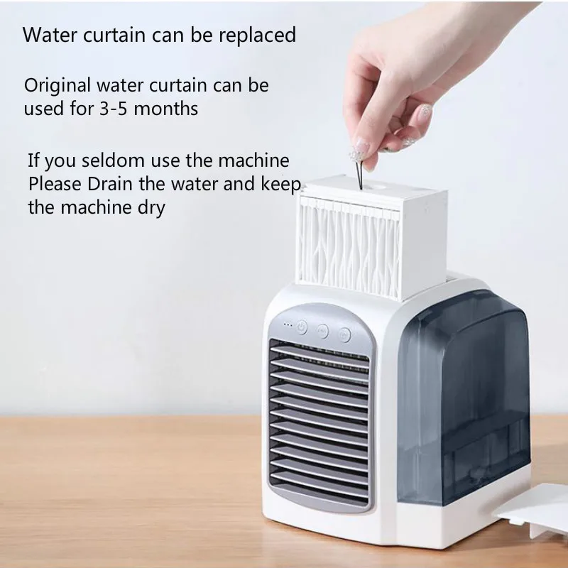 Portable air-conditioner cooler portable air-conditioner water-cooled fan USB office desktop handheld water-cooled fan