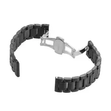 Роскошный ремешок из нержавеющей стали с пряжкой ремешок для часов Замена ремешка часов для huawei часы черный, серебристый, золотой