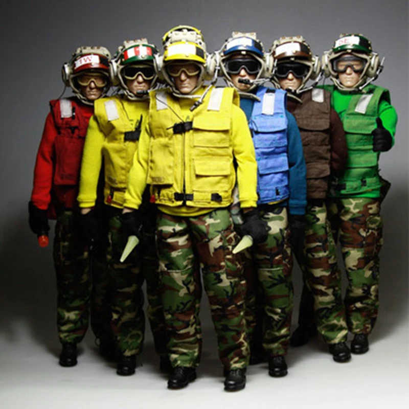 6 Styles 1/6 Aircraft Ground Crew Clothes Set for 12'' Male Bodies DIY Accessories