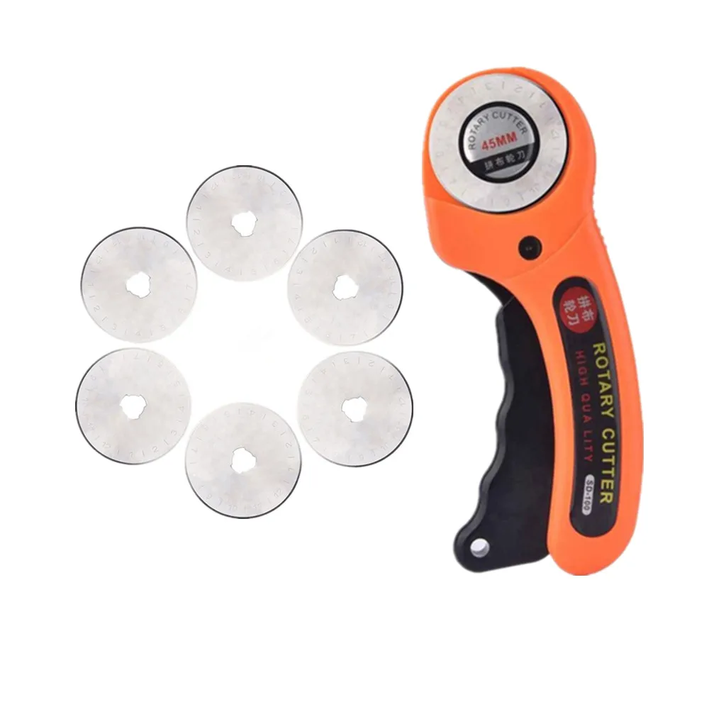 

45mm/28mm Rotary Cutter Set Blades For Fabric Paper Vinyl Circular Cut Cutting Disc Patchwork Leather Craft Sewing Tool