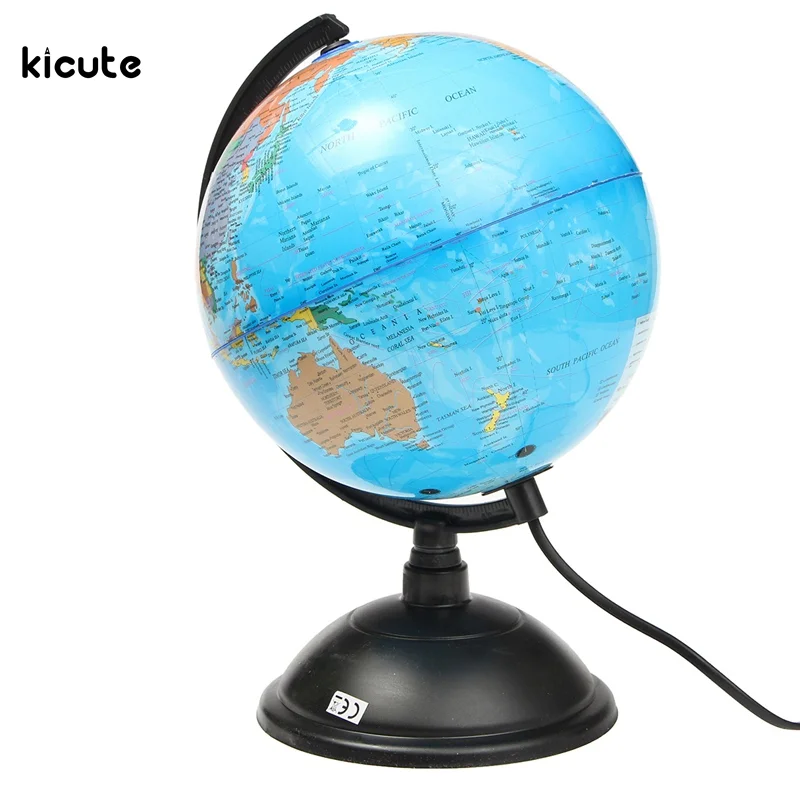 

Hot Sale LED World Map World Globe Rotating Swivel Map of Earth Geography Educational Tool Birthday Gift Home Office Decoration