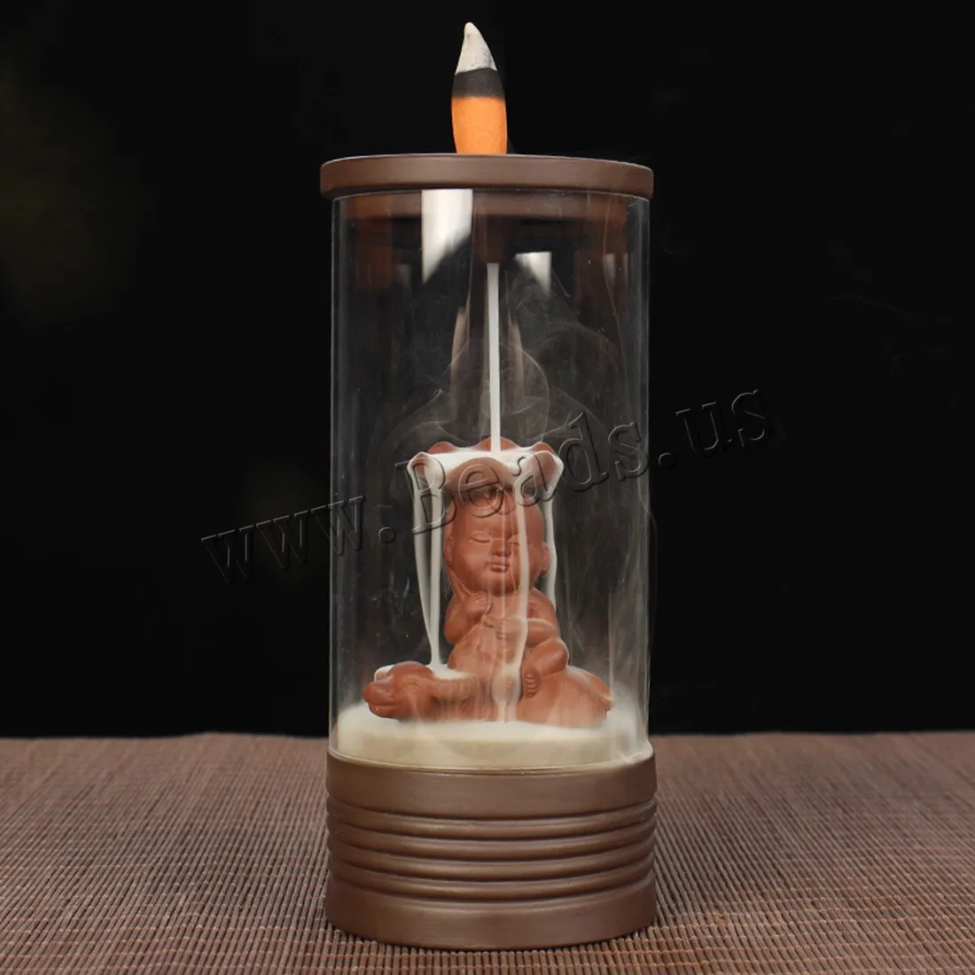 Креативный песочные часы керамический обратный поток курильница с дымом водопад ладан держатель запах курильницы ароматический домашний офис Чайный домик