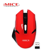 IMice 2,4 ГГц Беспроводная мышь 1600 dpi USB оптическая игровая мышь геймер встроенный аккумулятор Беспроводные мыши эргономичная для ПК ноутбука