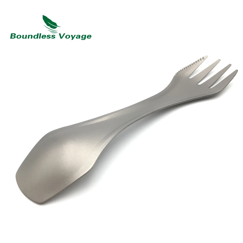 Boundless Voyage 19G titanio Tenedores camping Titanium cuchara al aire libre ti1521b