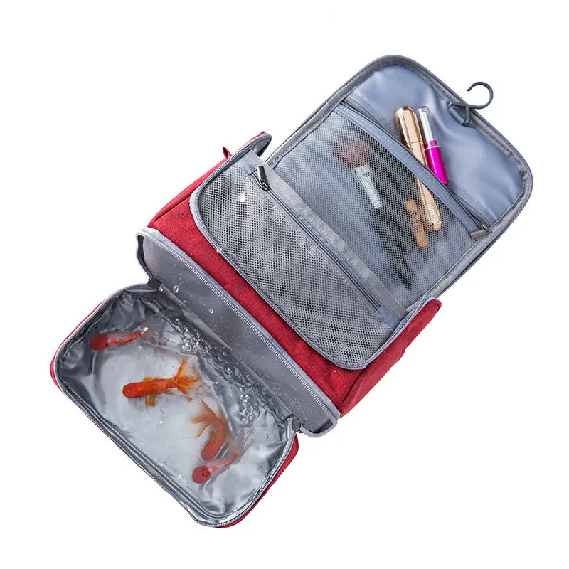 جديد للماء الرجال شنقا حقيبة مستحضرات تجميل أكسفورد السفر حقيبة مستحضرات تجميل للرجال للنساء الضروريات حافظة للمكياج غسل حقيبة مستحضرات تج...