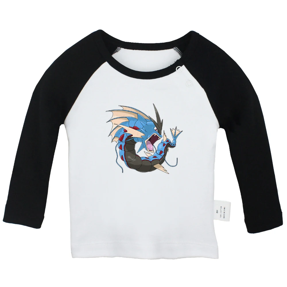 Pokemon Staryu Tauros vaporeon Venomoth weedle Dragonite Gyarados/футболки для новорожденных, футболки с длинными рукавами для малышей - Цвет: YcBabyYCB972C