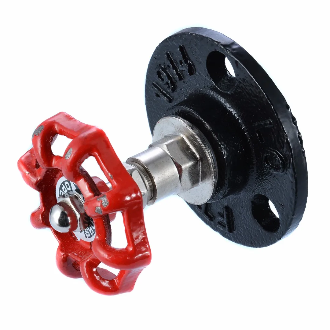 1pcs/lot Round Cast Iron Hand Wheel Valve Pipe Fittings Plumbing Fixture Door Handle Knob Hanging Hook