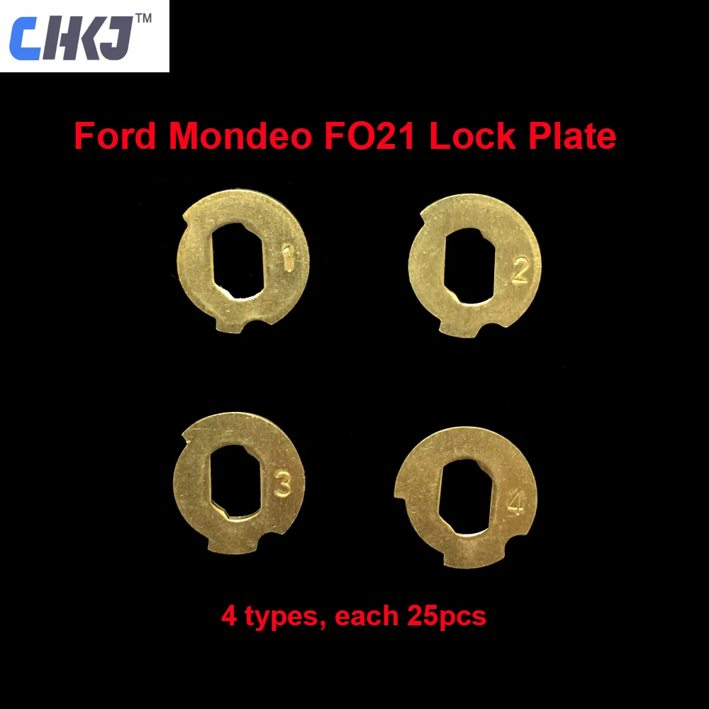 CHKJ 100 шт./лот Автомобильный Замок Reed FO21 пластина для Ford Mondeo NO 1.2.3.4 каждый 25 шт для Ford Lock ремонтные комплекты слесарные принадлежности