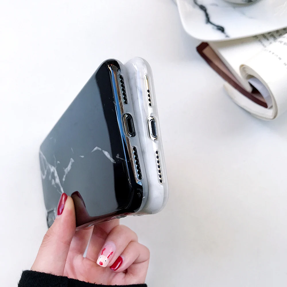 Funda de teléfono de mármol Heyytle para iPhone 8X8 funda para iPhone 7 6 S Plus funda blanda delgada cubierta XS MAX XR 8 Plus 7 7 Coque Fundas