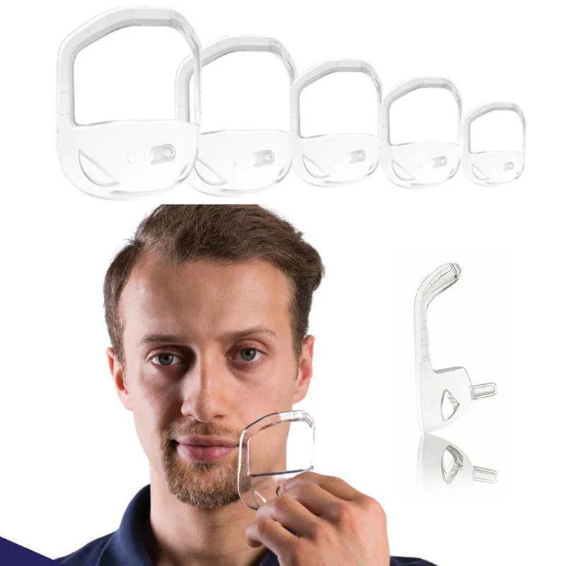 5 шт./компл. инструмент для мужчин прозрачный Пластик направляющая шаблона дизайна усы бородка бритья формирователь Стиль помазок для бритья бороды комплект