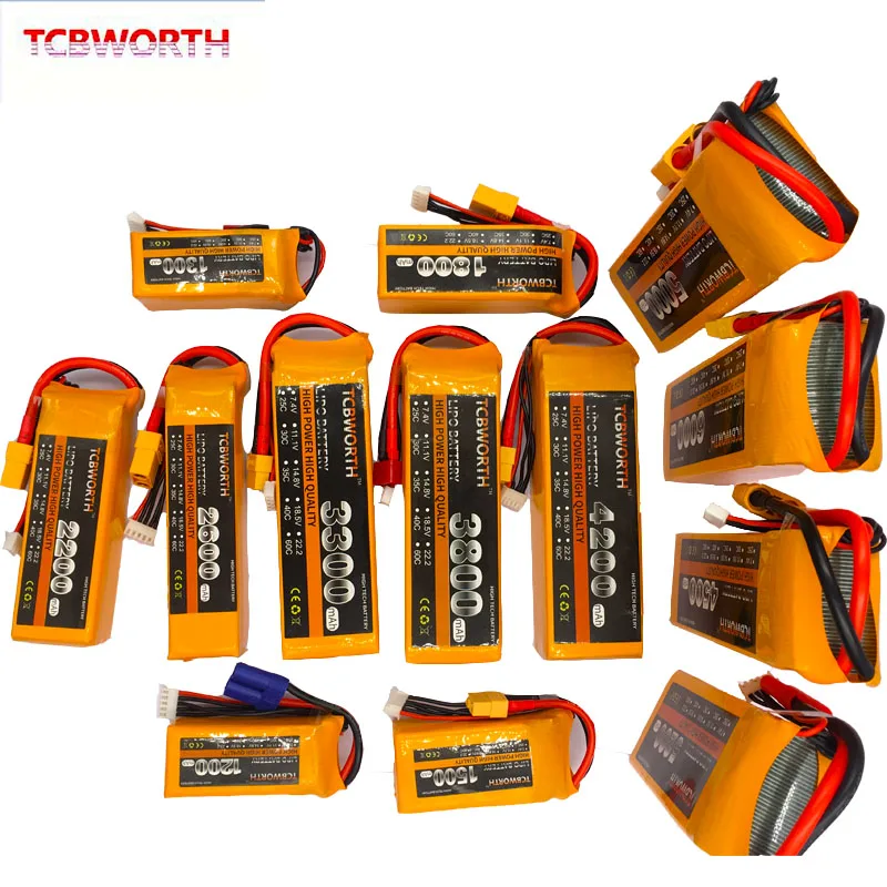 5S RC игрушки LiPo батарея 5S 18,5 V 1100mAh 1300mAh 1500mAh 1800mAh 2200mAh 2600mAh 25C 35C 60C для радиоуправляемый самолет, Квадрокоптер, лодка, автомобиль LiPo