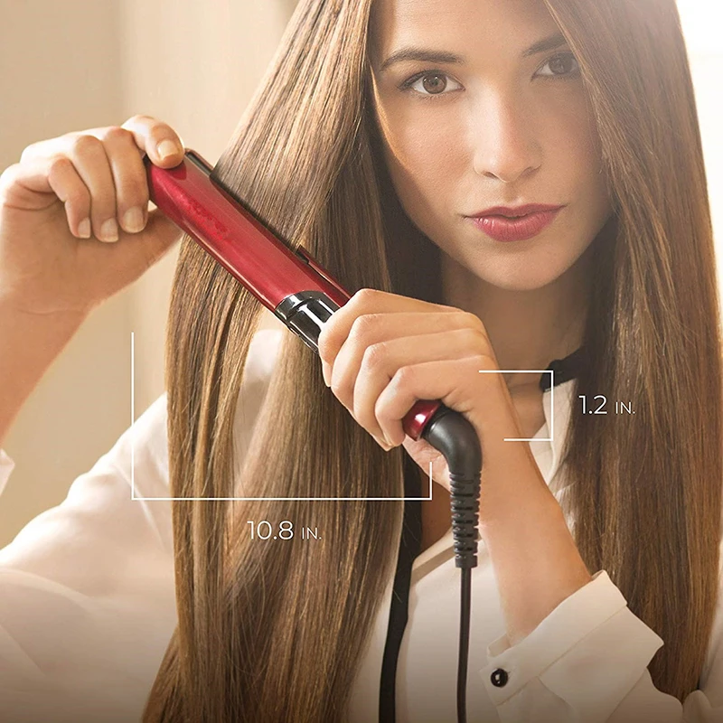 

Professional Hair Straightener & Curler Flat Iron Salon Ceramic Fast Heat Hair Styling Tools Hair Straightener Iron Curling Wand