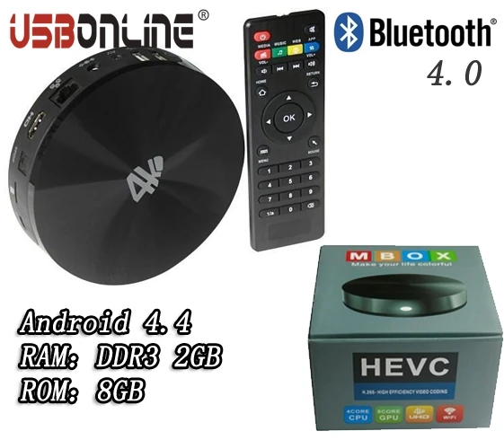 

Quad Core 2GB 8GB MINI PC 4K Android 4.4 smart TV BOX Miracast S82 Amlogic S802 media player 2.0GHz