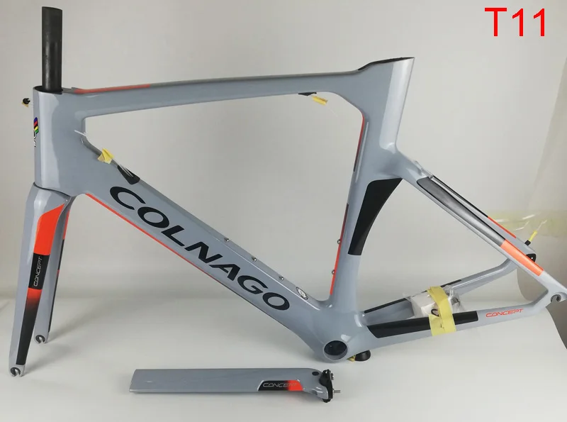 T13 Colnago концепция карбоновая рама для дорожного велосипеда T1000 UD карбоновая рама для шоссейных гонок набор углеродных велосипедов может быть XDB DPD корабль - Цвет: T11 color