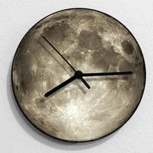 Луна LED часы Цвет изменение 3D новинка лунный свет LED часы Ночная фигурку украшения для Рождественский подарок