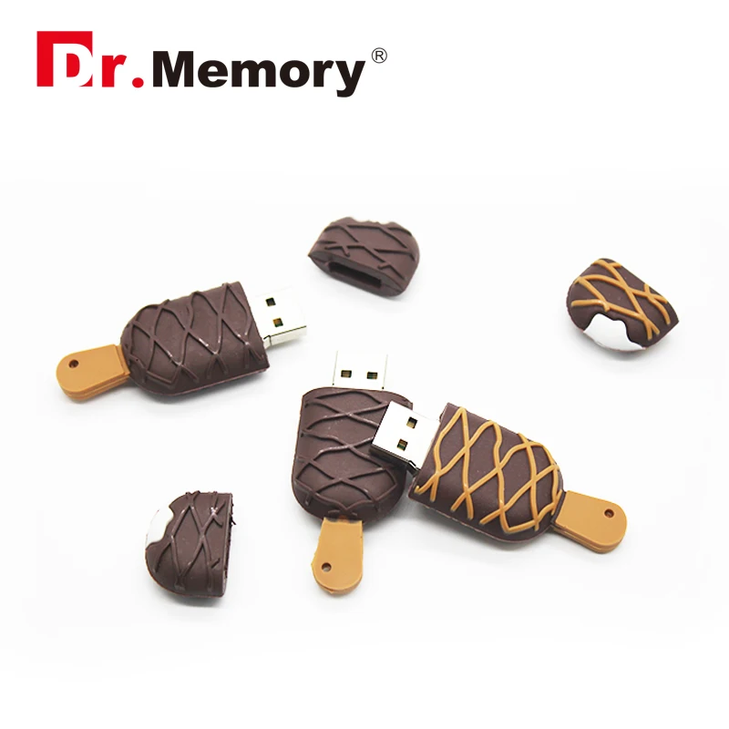 Забавный Usb флэш-накопитель 16 Гб мультфильм суши Memory Stick 4 ГБ 8 ГБ 32 ГБ Usb диск мороженое 128 ГБ креативная реальная емкость накопитель