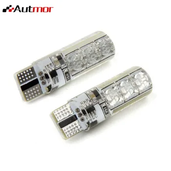 

AUTMOR RGB T10 W5W Led Car Clearance Lights SMD RGB T10 LED 194 168 Bulb Remote Width Interior Lighting Source Car Styling
