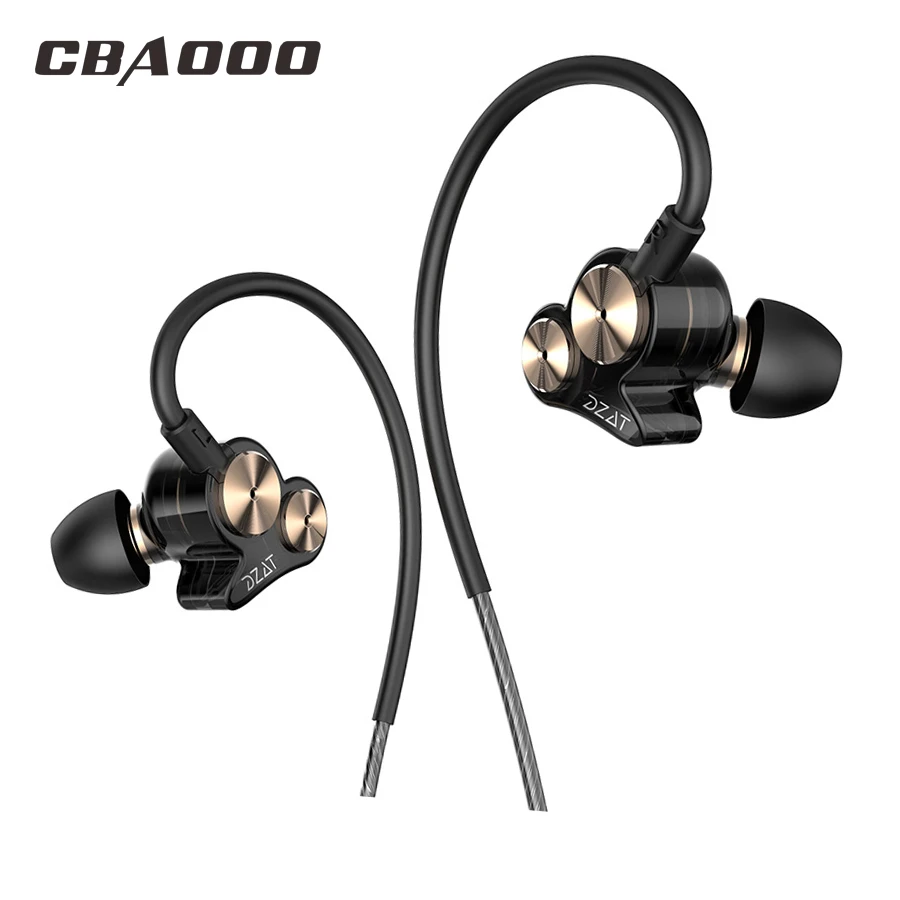 Newest Dual Driver In Ear Earphone Bass Subwoofer Dzat DT05 Earphone HIFI DJ Monito Running Sport Earphone Headset Earbud Newest Dual Driver In Ear Earphone Bass Subwoofer Dzat DT05 Earphone HIFI DJ Monito Running Sport Earphone Headset Earbud