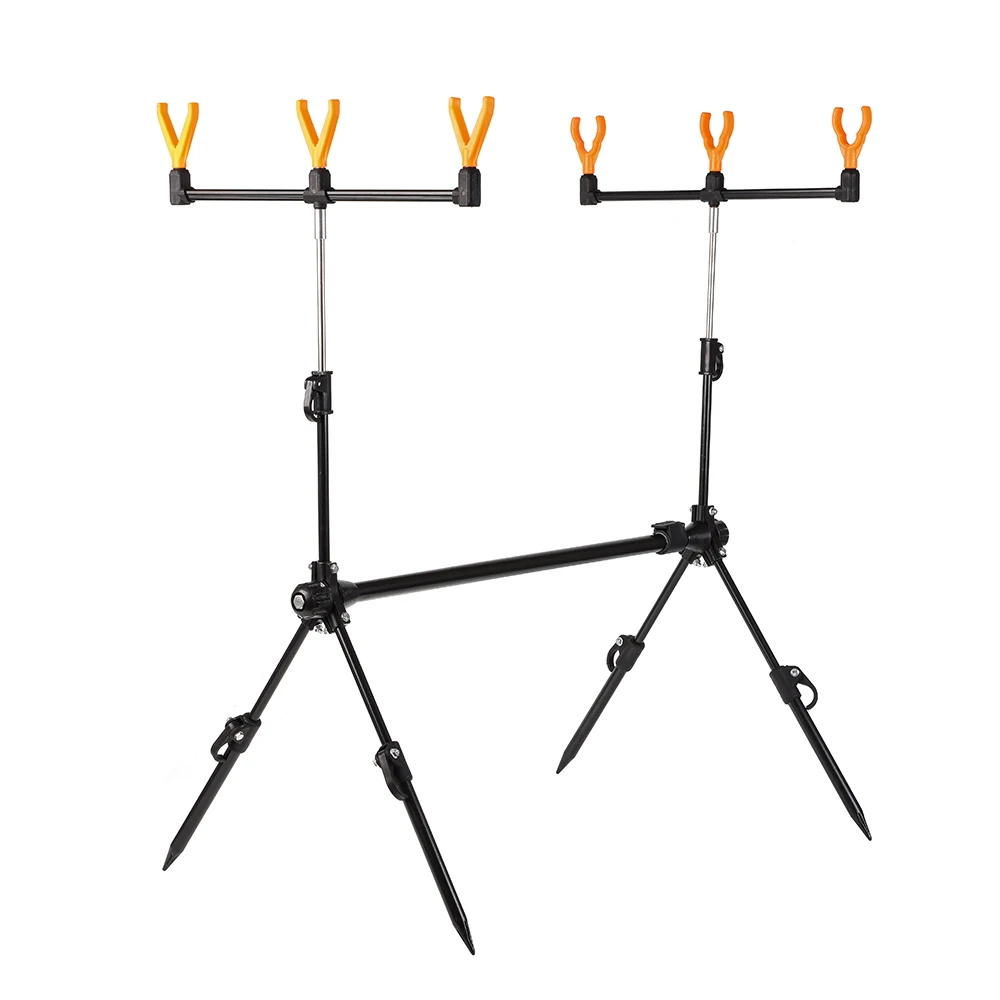 Lixada Carp Fishing Rod Pod Stand Holder Adjustable Retractable Fishing