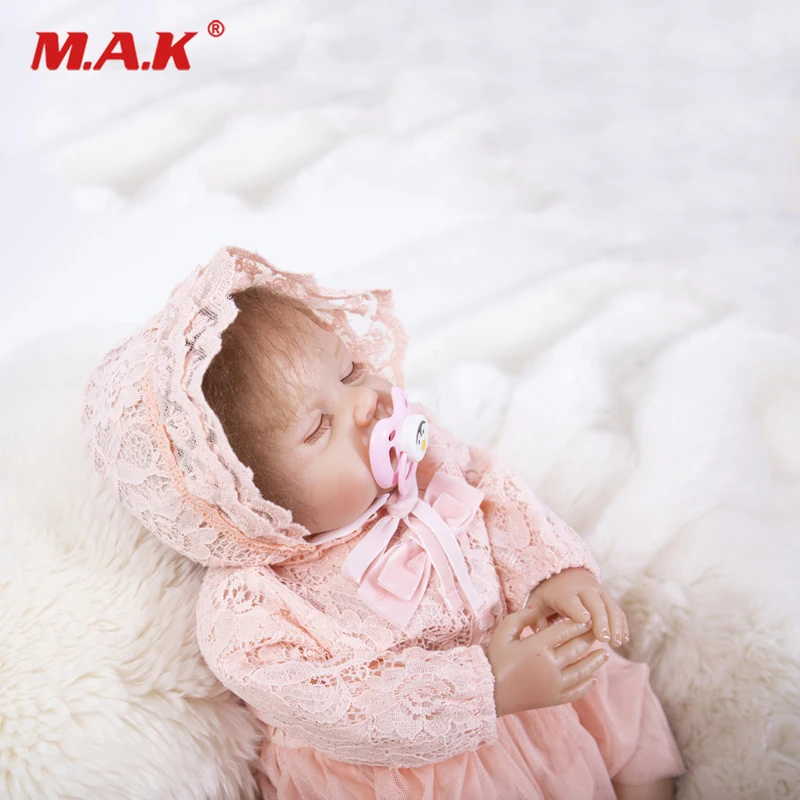 

50CM Bebes Reborn Dolls Realistic Baby Soft Silicone for Girl Bonecas Cute Lifelike Sleeping Reborn Gift Toys lol Doll Suprice