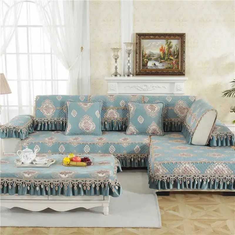 Parkshin, современный диван, чехлы, Скандинавская гостиная, евро плед, синий, Jaquard, чехол для дивана, чехол для дивана, угловой диван, чехлы для сидений - Цвет: 4