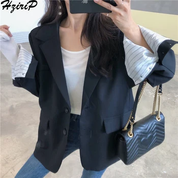 

Hzirip New Womens Office Lady OL Work Style Business Coat Suit 2019 Spring Autumn Fashion Loose Female Jackets Long Sleeve
