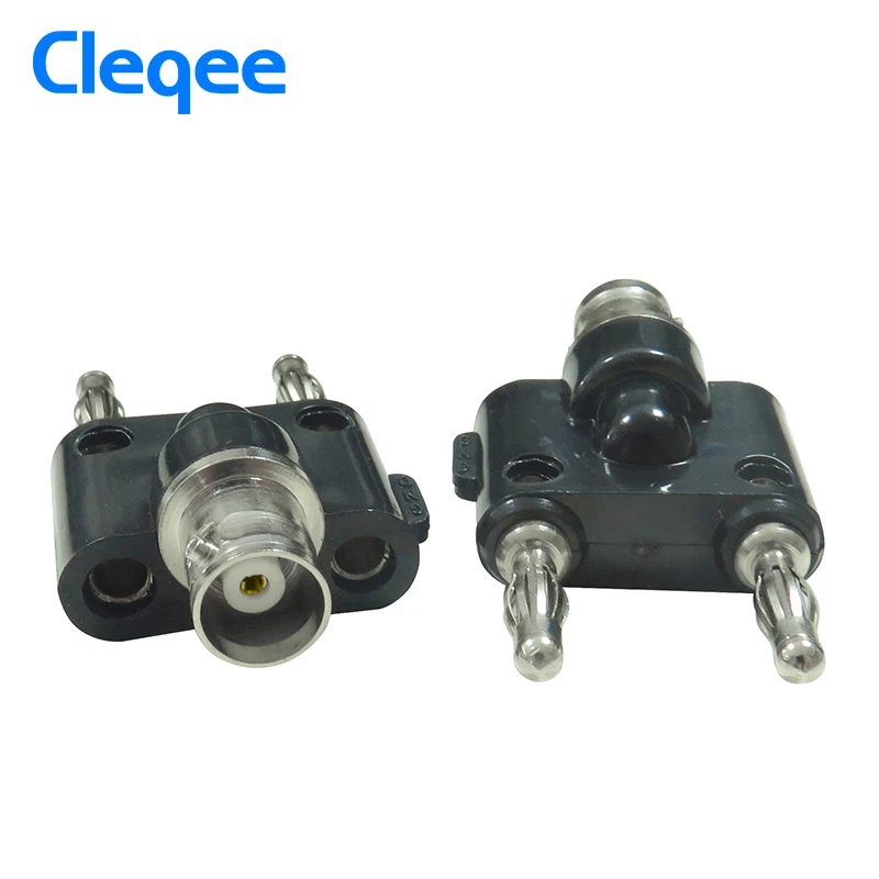 Cleqee P7006 5 шт. адаптер BNC Гнездовой разъем для двух двойных 4 мм соединитель типа